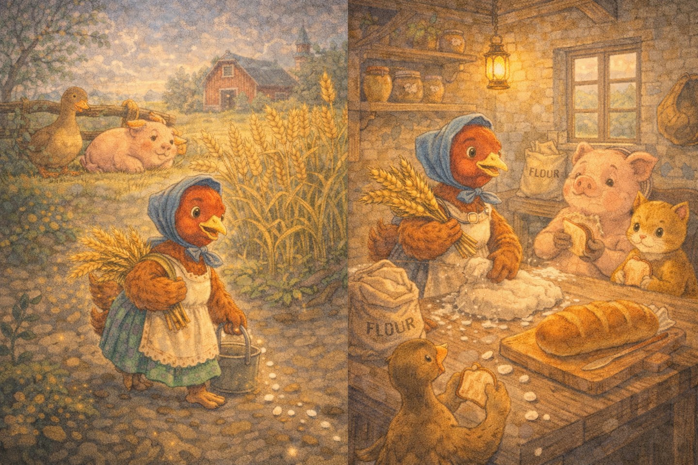 La Gallinella Rossa e il Chicco di Grano