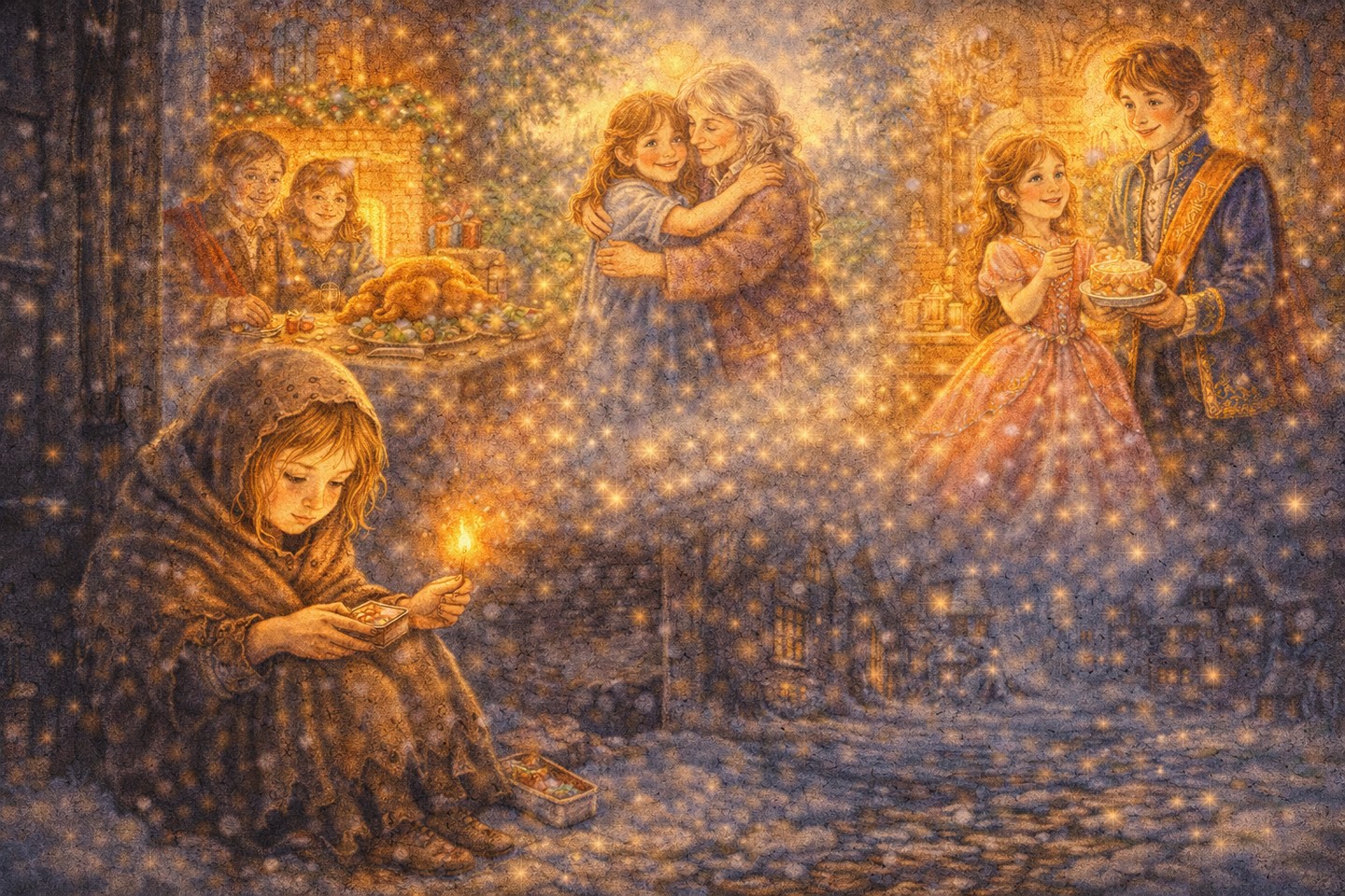 La Piccola Fiammiferaia e le Stelle