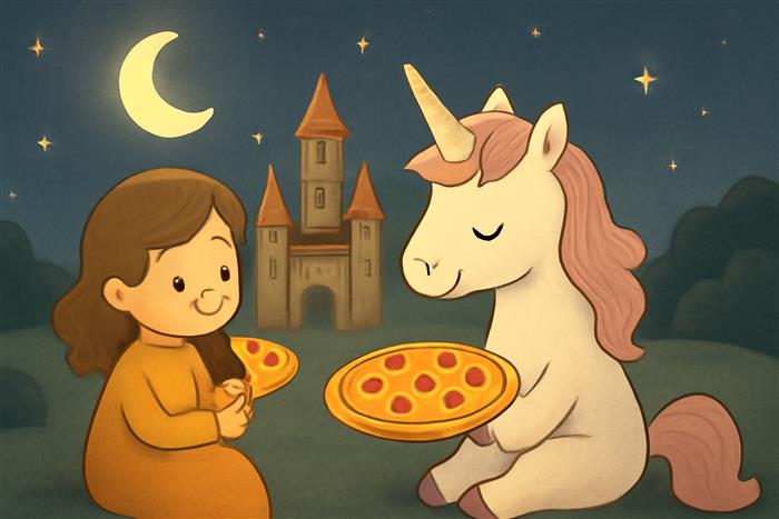Giorgia e l'unicorno: la pizza che sussurra i sogni