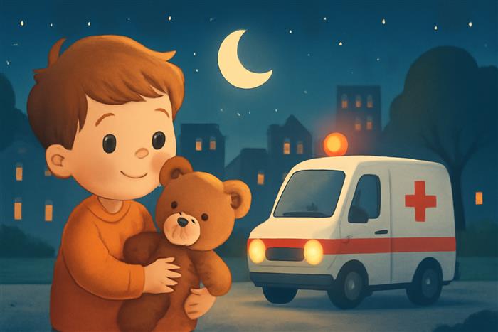 Gioele, Fiocco e il sorriso dell’ambulanza