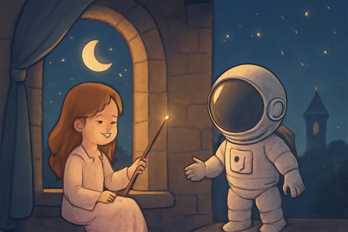 Arianna e la bacchetta invisibile nella torre magica