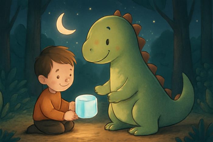 Leonardo, il dinosauro e il canto del cubetto di ghiaccio