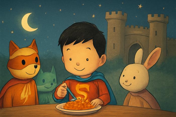 Alessio Antonio e la pasta al pomodoro dei supereroi