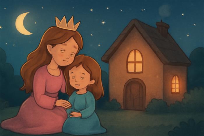 Giorgia e la Principessa Federica nella Casetta dei Sogni